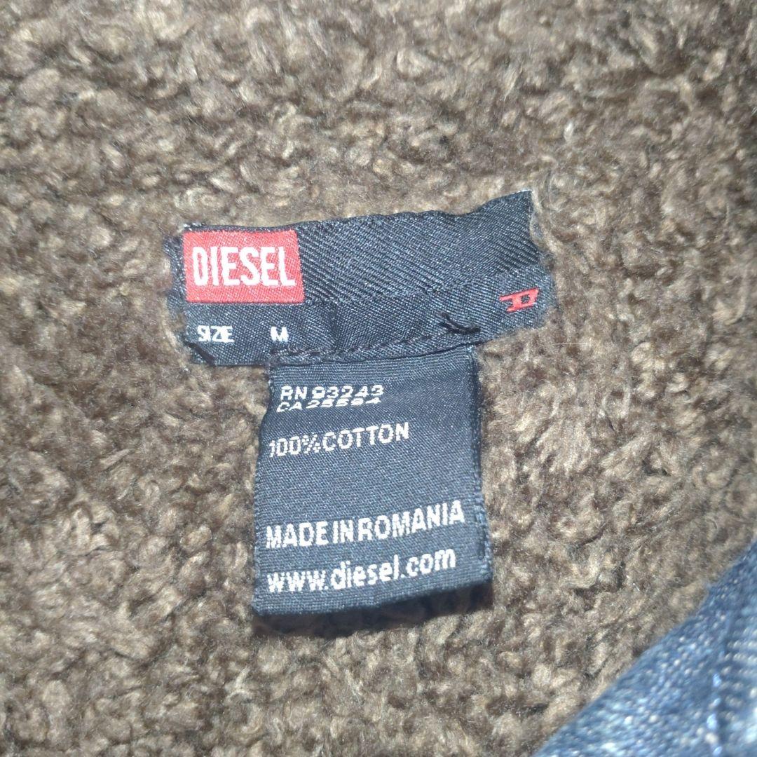 【美品 】ディーゼル DIESELデニムジャケットコート裏ボアレザー 値下げ可能