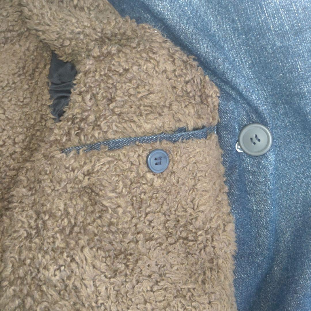 【美品 】ディーゼル DIESELデニムジャケットコート裏ボアレザー 値下げ可能