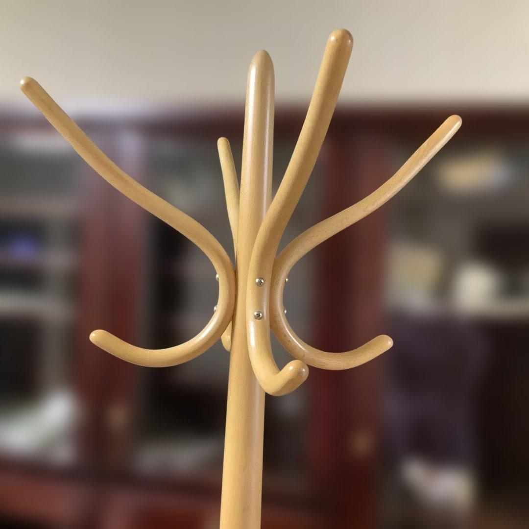 ポールハンガー　コート掛け　コートハンガー　傘立て　帽子ハンガー　玄関　木製