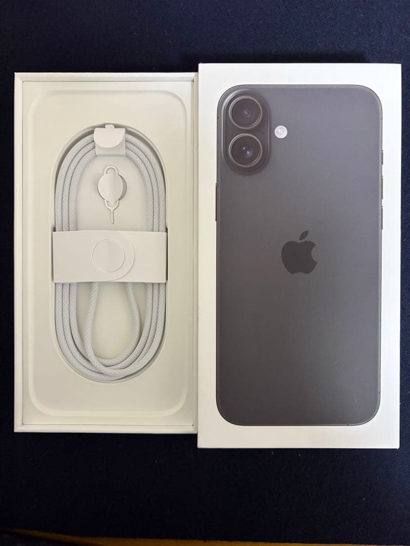 ✨ 美品 iPhone16 Plus 128GB ブラック フィルム貼付 ✨