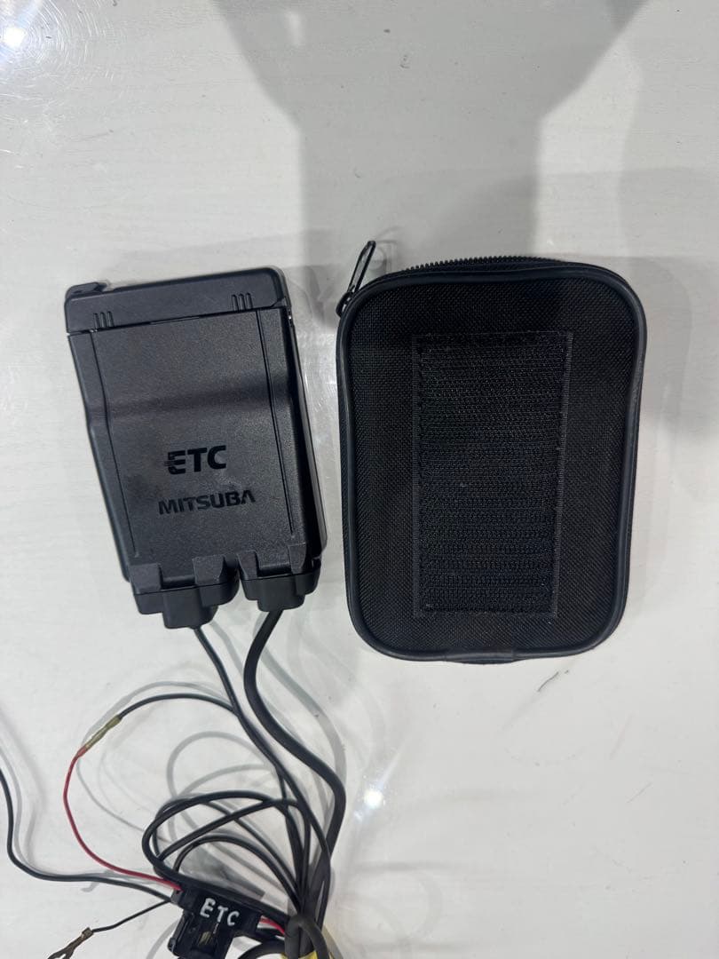 バイク用ETC MSC-BE51 動作確認済　ヤマハポーチ付　アンテナ分離型