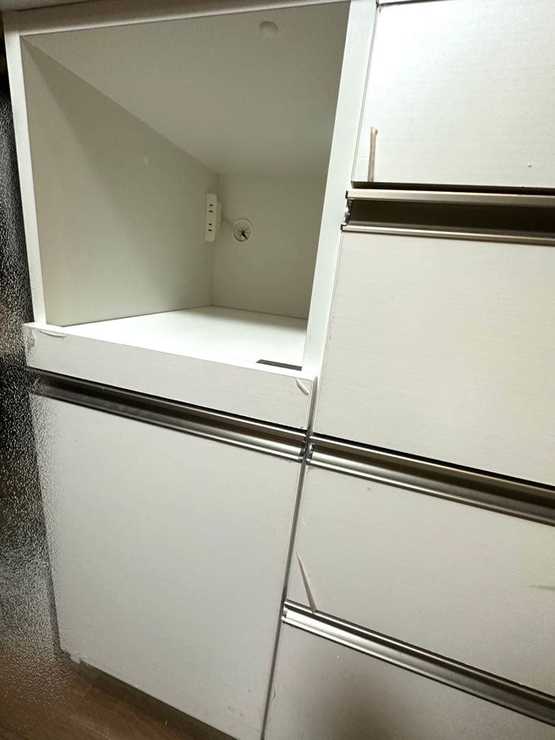 送料込　保護フィルム付き　ニトリ食器棚(レジーナ)(ハイカウンター)