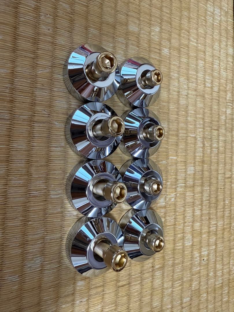 シボレーインパラ58-64フロントアッパーロアービレットクロームブッシュカバー