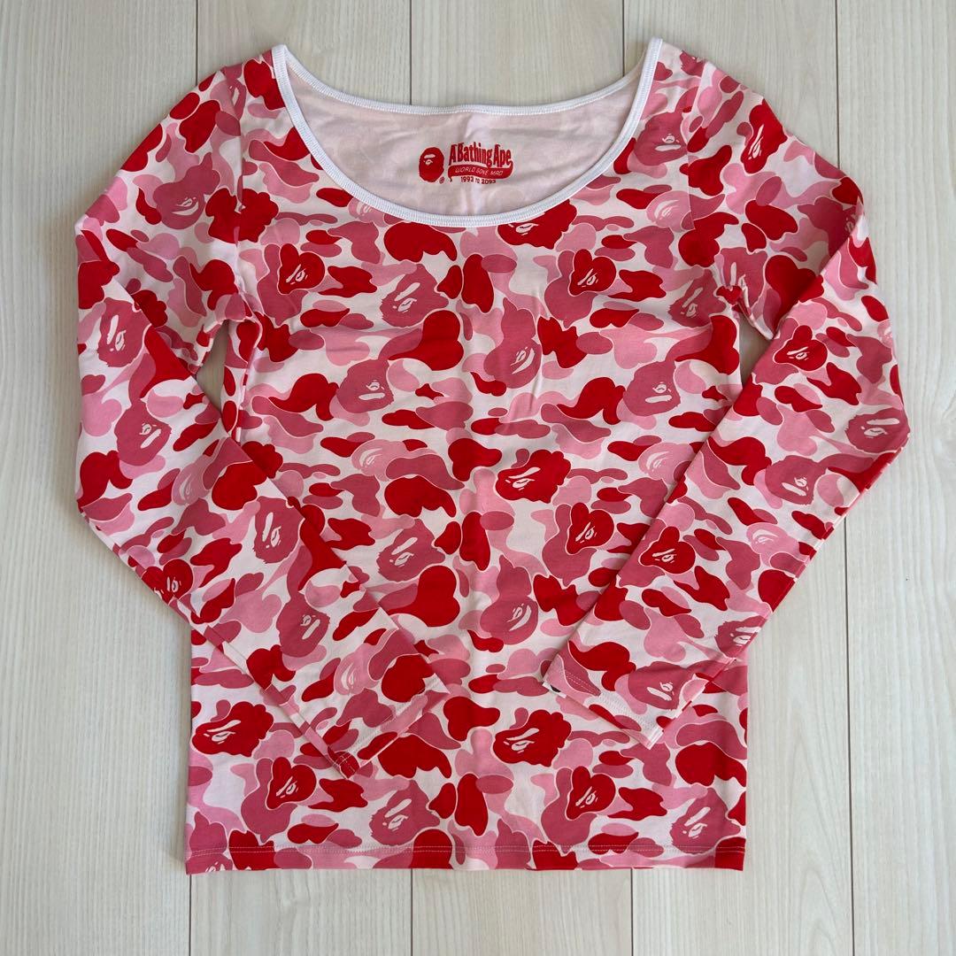 A Bathing Ape カモフラージュ柄 長袖Tシャツ