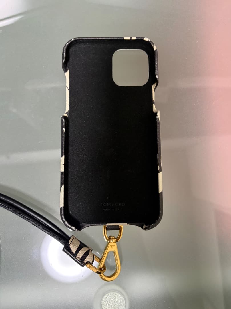 TOM FORD フローラルプリント レザーケース iPhone13ケース
