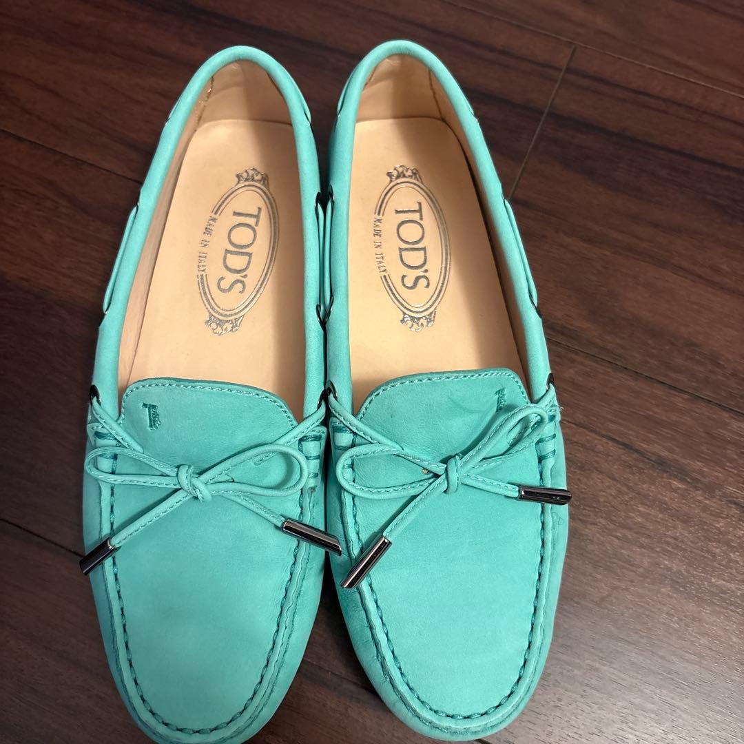 BOSSTOD'S ドライビングシューズ　35 1/2 ティファニーブルー