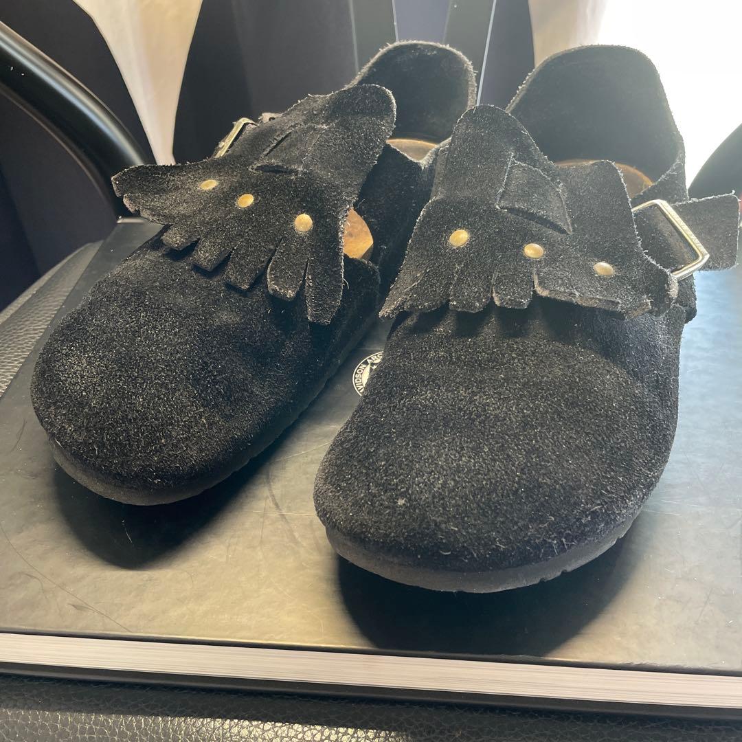 ビルケン ザルツブルク 黒色 スエード 41 ナロー幅