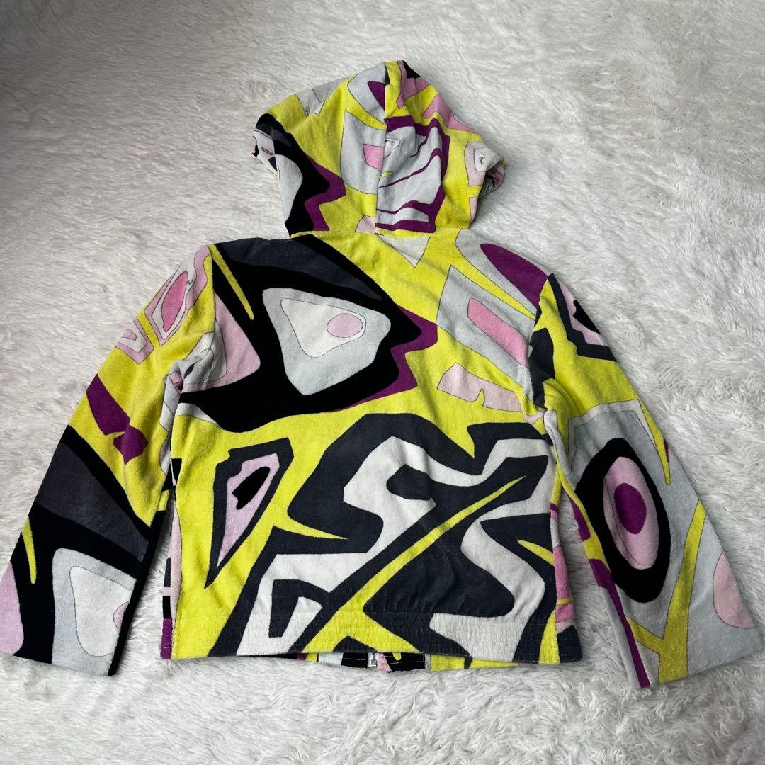 美品 Emilio Pucci エミリオプッチ　フード付パーカー　総柄　プッチ柄