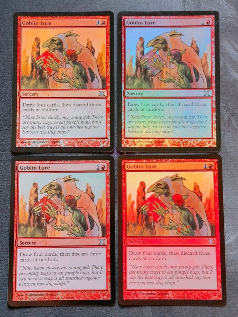 【foil】ゴブリンの知識　英語　4枚セット