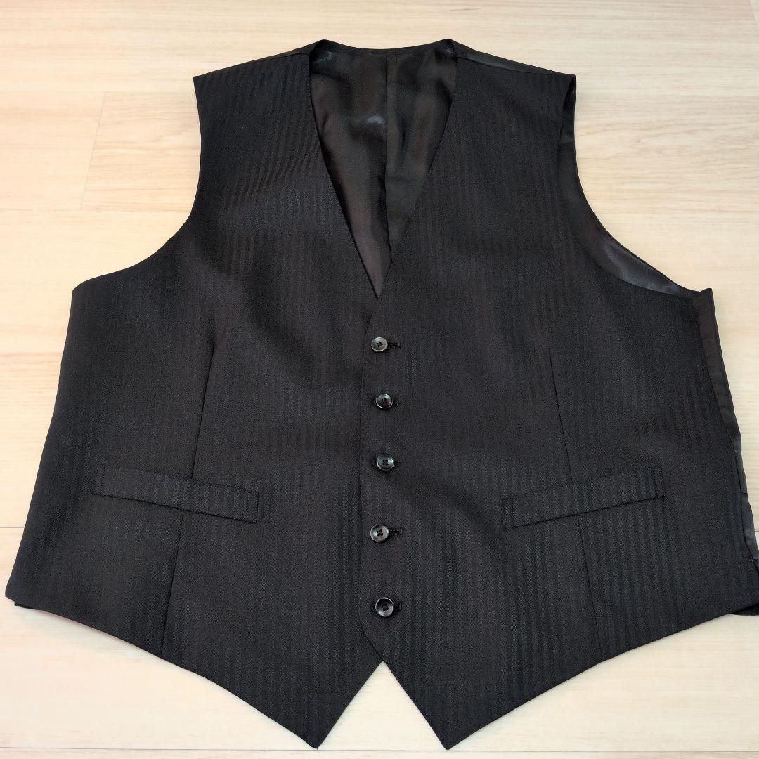 美品✨️ヒルトン　洋服の青山　3ピース スーツ スーパー110 XL　大きい