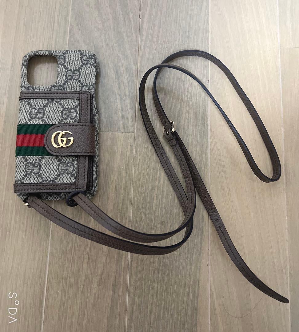 GUCCI iPhoneケース ストラップ付き