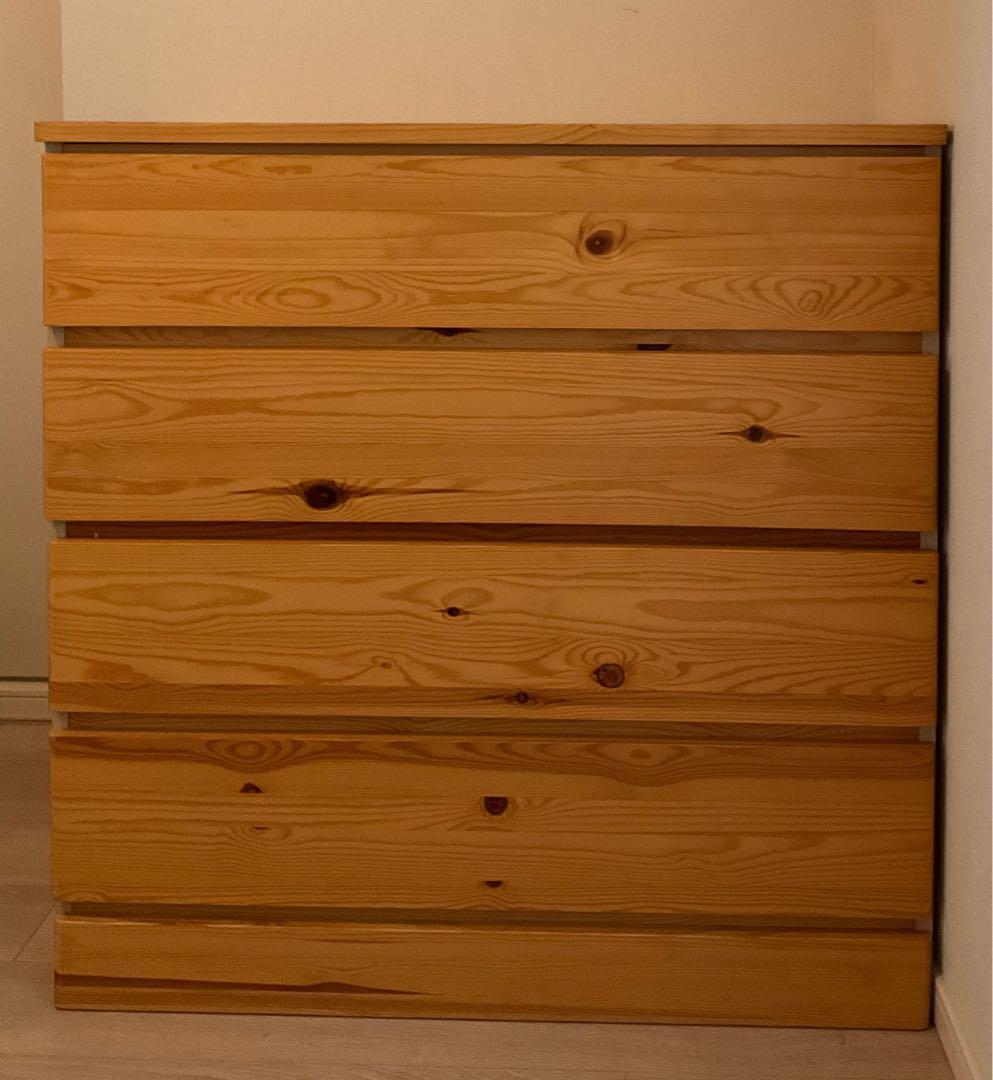 無印良品　ナチュラルウッド 4段チェスト