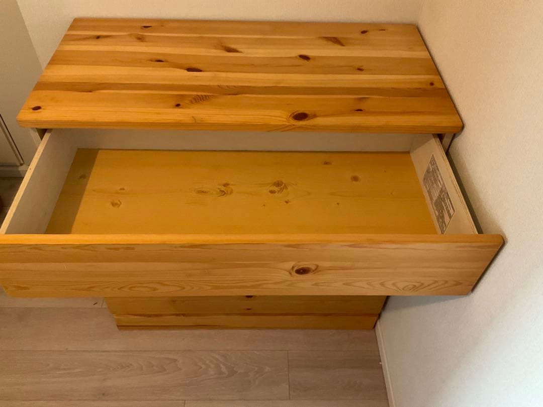 無印良品　ナチュラルウッド 4段チェスト