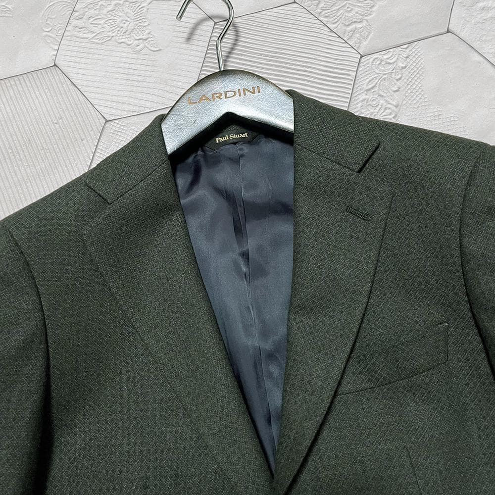 80周年記念 ポールスチュアート カシミヤ×シルク混 パケ柄カラージャケット