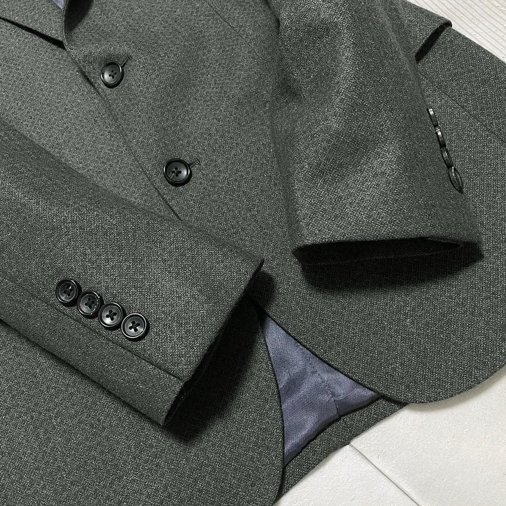 80周年記念 ポールスチュアート カシミヤ×シルク混 パケ柄カラージャケット