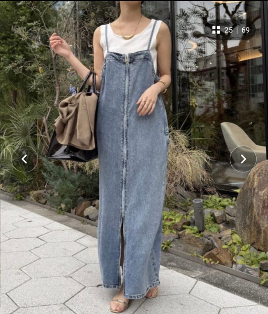 専用　DouDou テンセルデニムジャンスカ　36