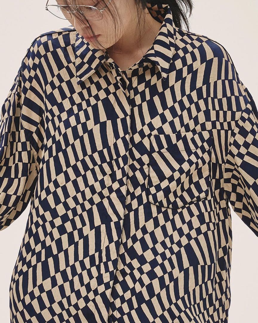 funnyさま専用 新品未使用 TODAYFUL ジオメトリック オーバーシャツ