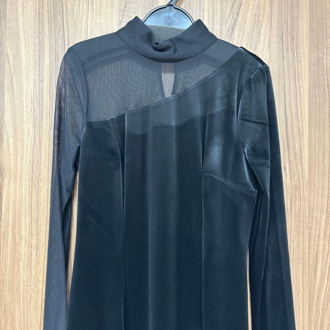 本日限定価格【新品未使用タグ付き】シアーコンビタイトワンピース