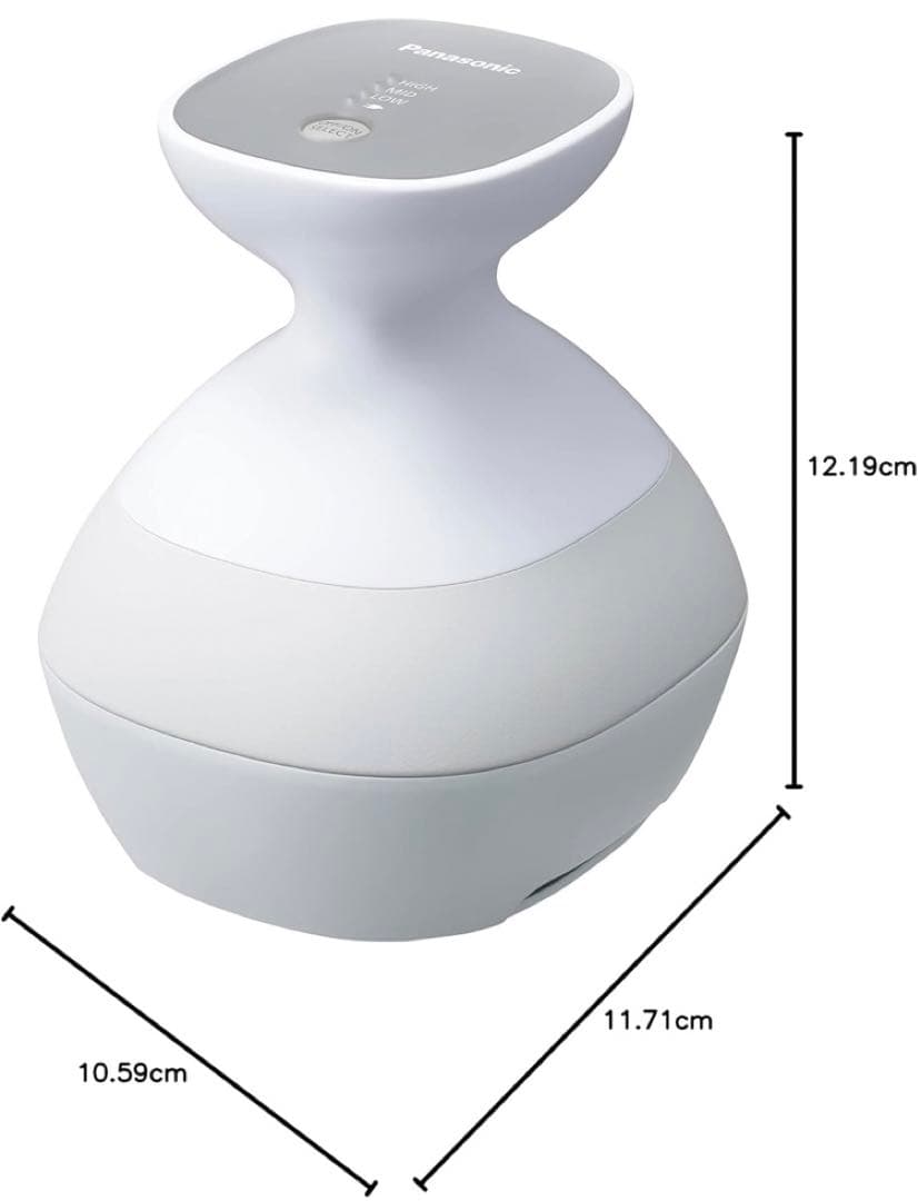 美品 パナソニック / 頭皮エステ サロンタッチタイプ〈スパイラル〉 シルバー調