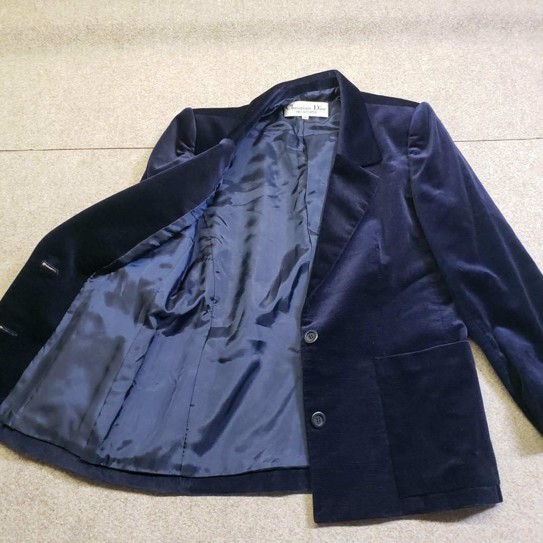 クリスチャン・ディオール　ジャケット　秋冬　ロイヤルブルー　u6559c