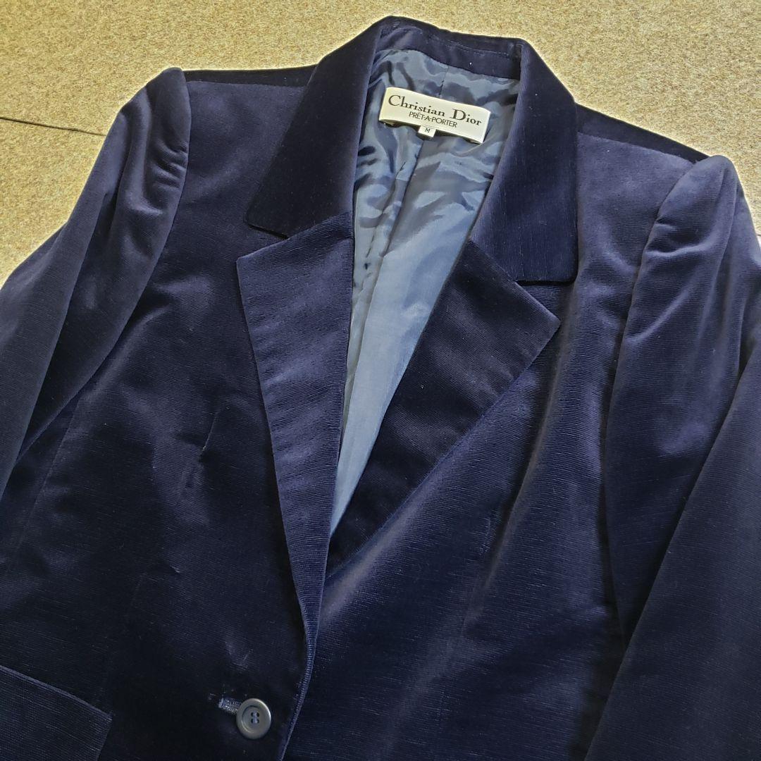 クリスチャン・ディオール　ジャケット　秋冬　ロイヤルブルー　u6559c