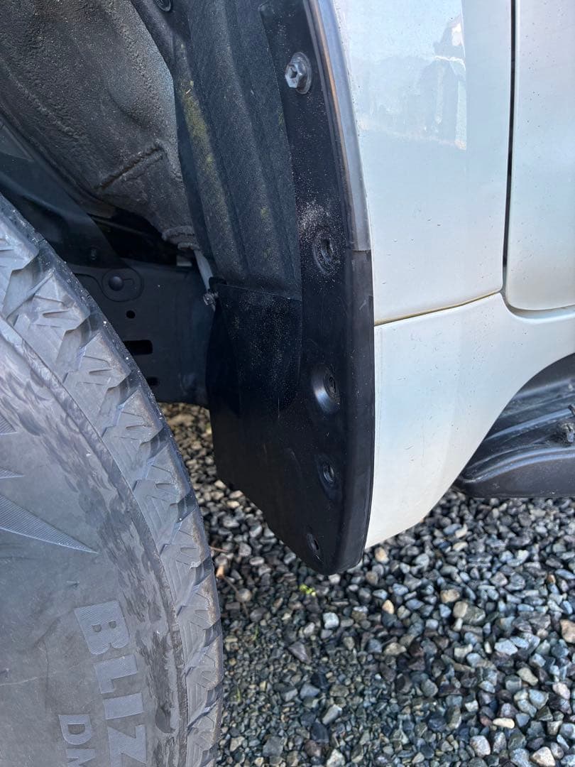 150プラド　純正ショート前後加工マッドガード