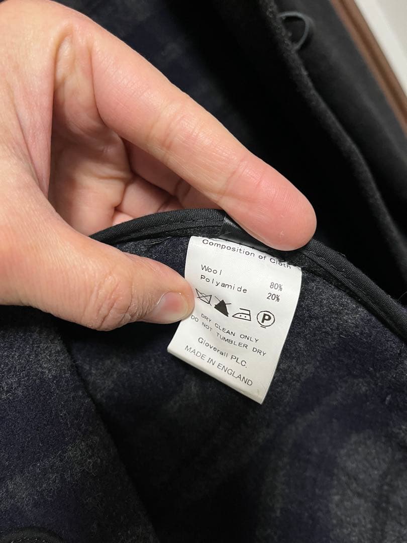 【値下げ】ダッフルコート グローバーオール ダークグレー M 状態よし