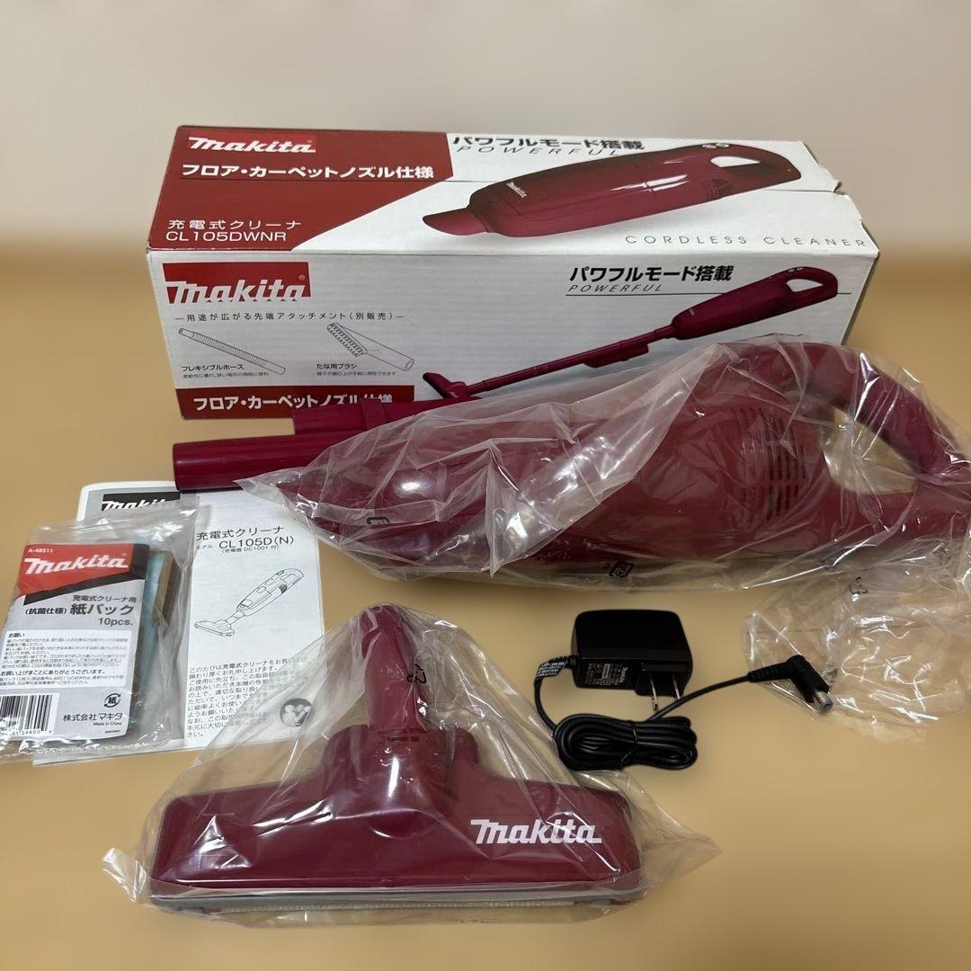 【未使用】マキタ 充電式クリーナー CL105DWNR