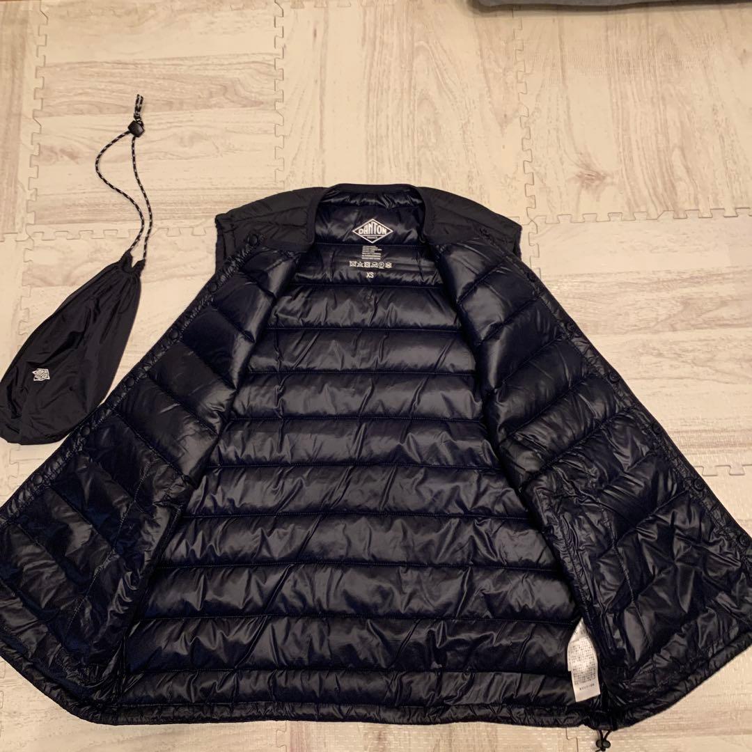 DANTON ダントン ダウンベスト ネイビー　XS メンズ