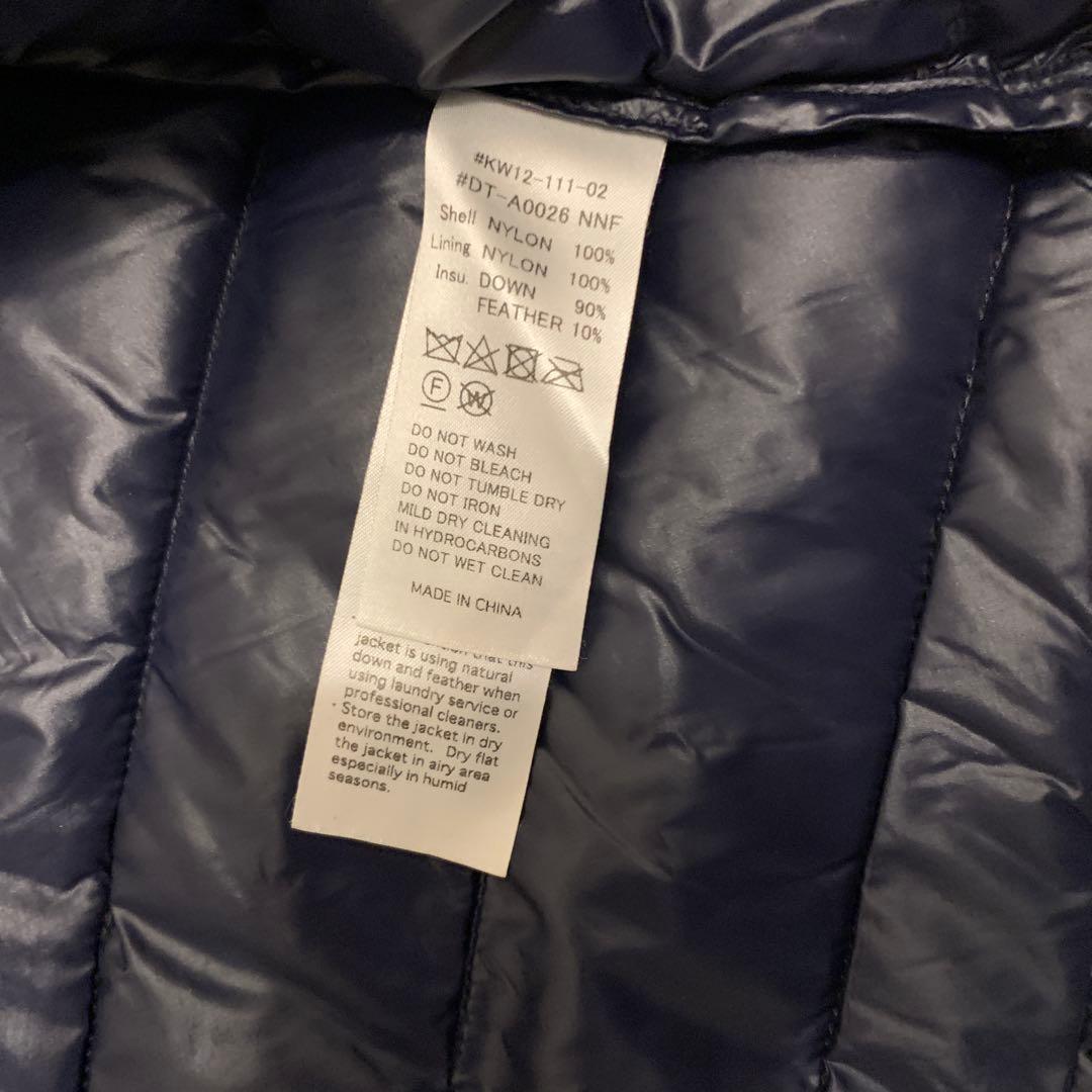 DANTON ダントン ダウンベスト ネイビー　XS メンズ