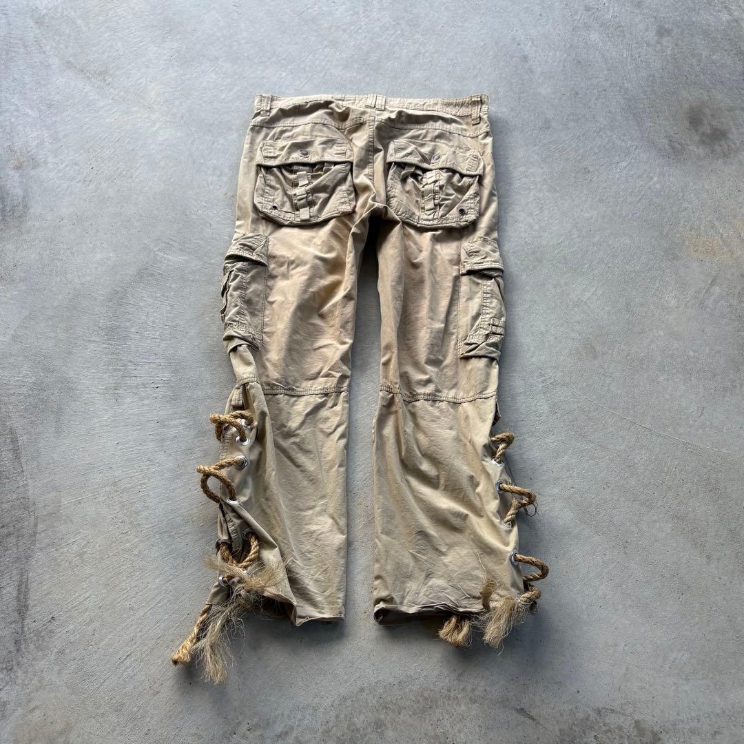 パンツ 00s archive lace up cargo pants gimmick