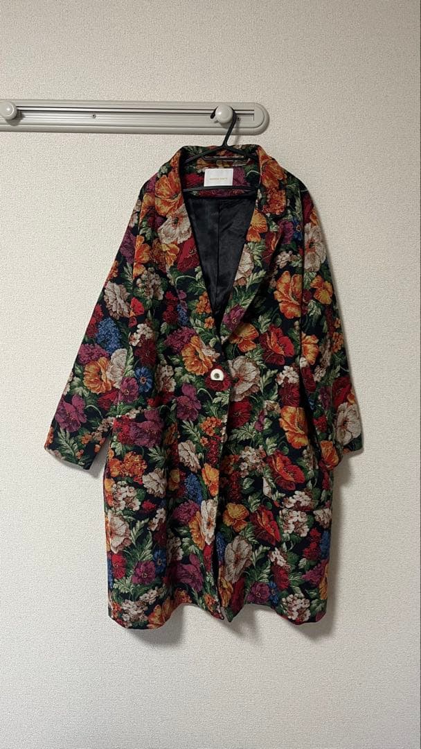 フローラルプリント テーラードジャケット