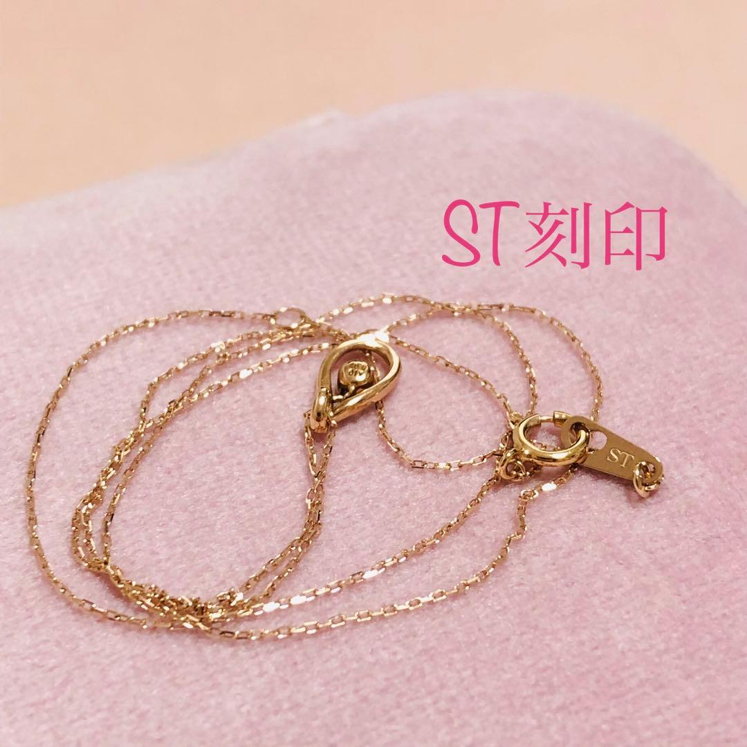 サマンサティアラ K10 ダイヤモンドネックレス K10PG ネックレス