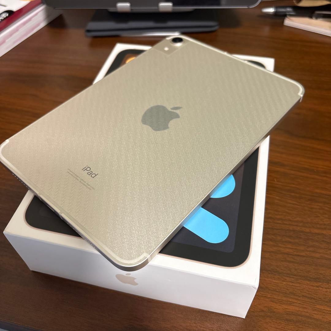 Apple iPad mini 6 64GB スターライト本体 セルラーモデル