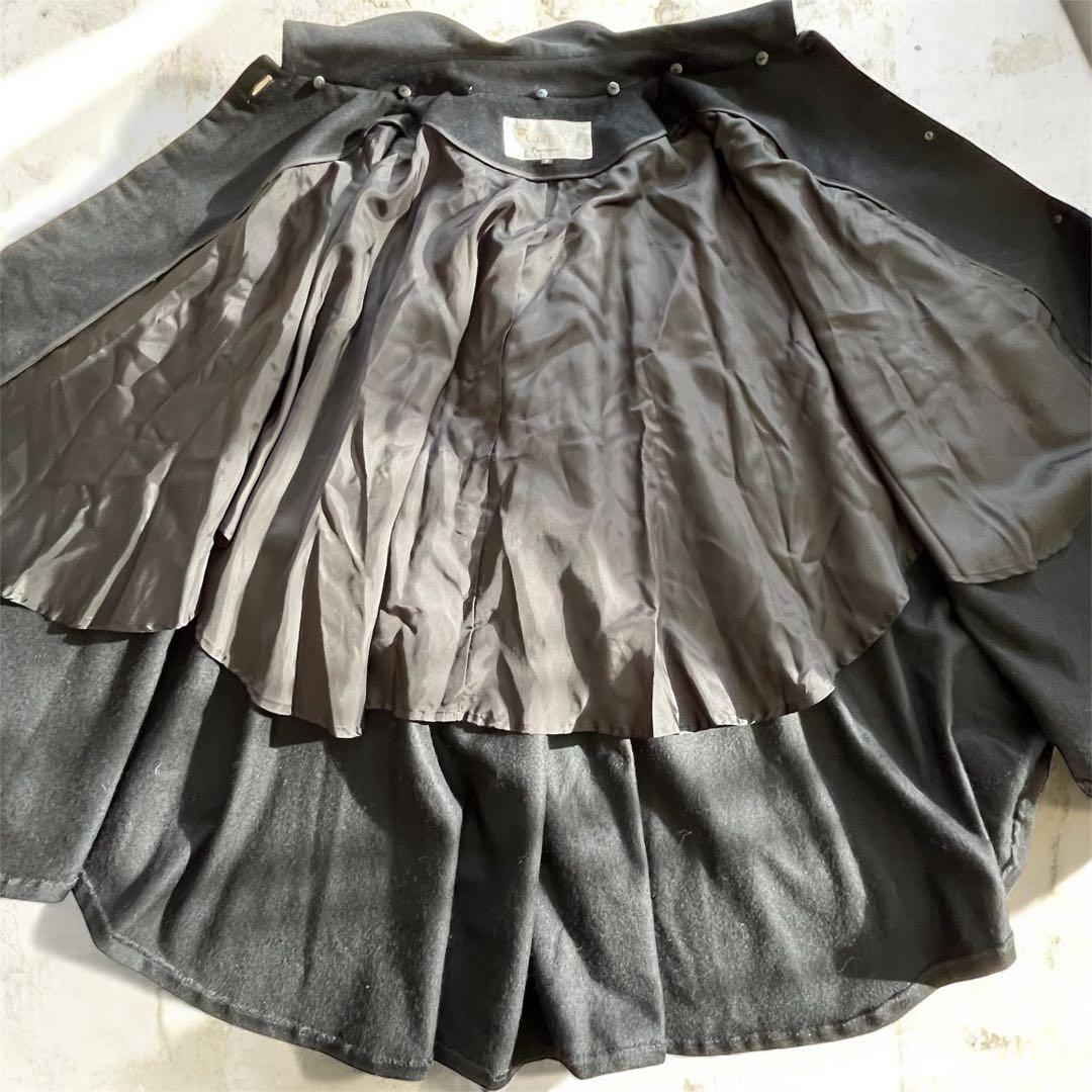 希少✨FUJII KEORI 藤井毛織　カシミヤ100% ポンチョ　黒　日本製