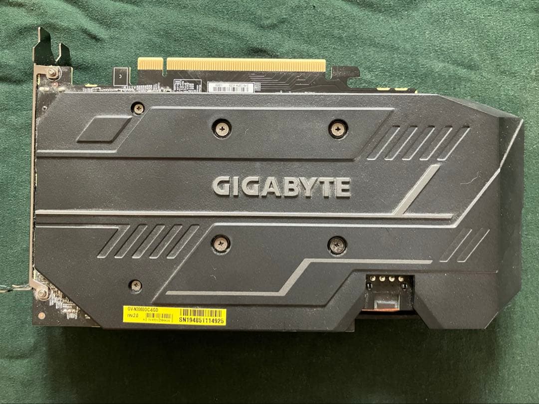 【ジャンク品】GIGABYTE GV-N2060OC-6GD(rev.2.0)