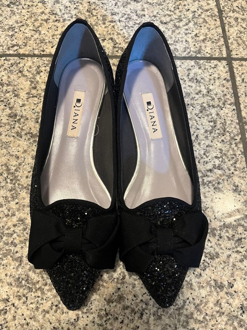 DIANA(ダイアナ)オペラシューズ　パンプス　グログランリボン