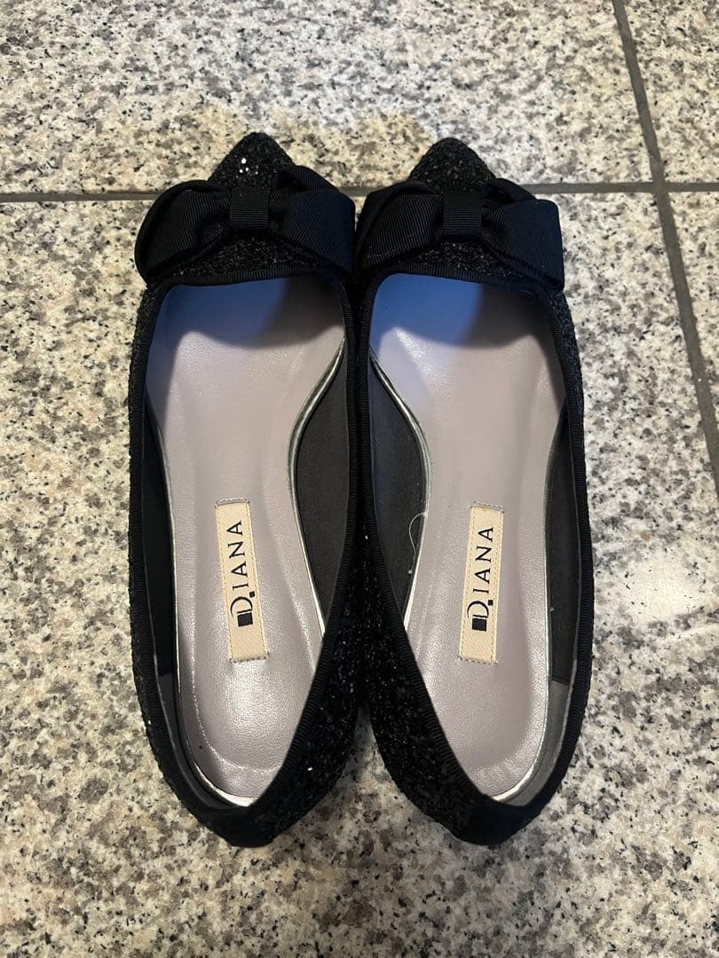 DIANA(ダイアナ)オペラシューズ　パンプス　グログランリボン