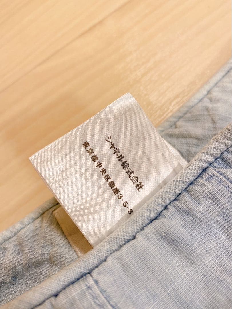 シャネル CHANEL ショートパンツ キュロット 水色 サイズ34 スカート