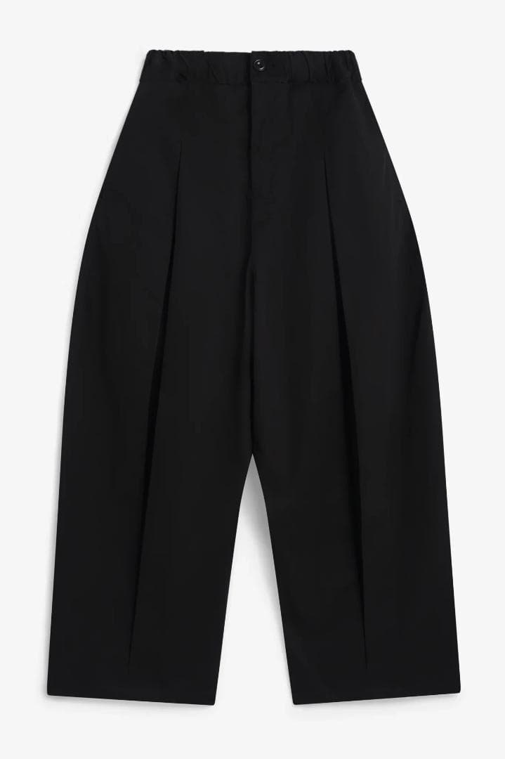 スーツ sage NATION BOX PLEAT TROUSER BLACK