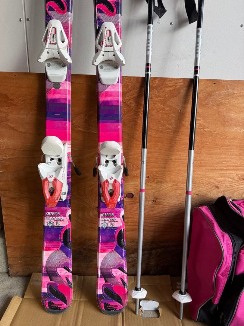 小学生女の子用スキー5点セット KAZAMA他