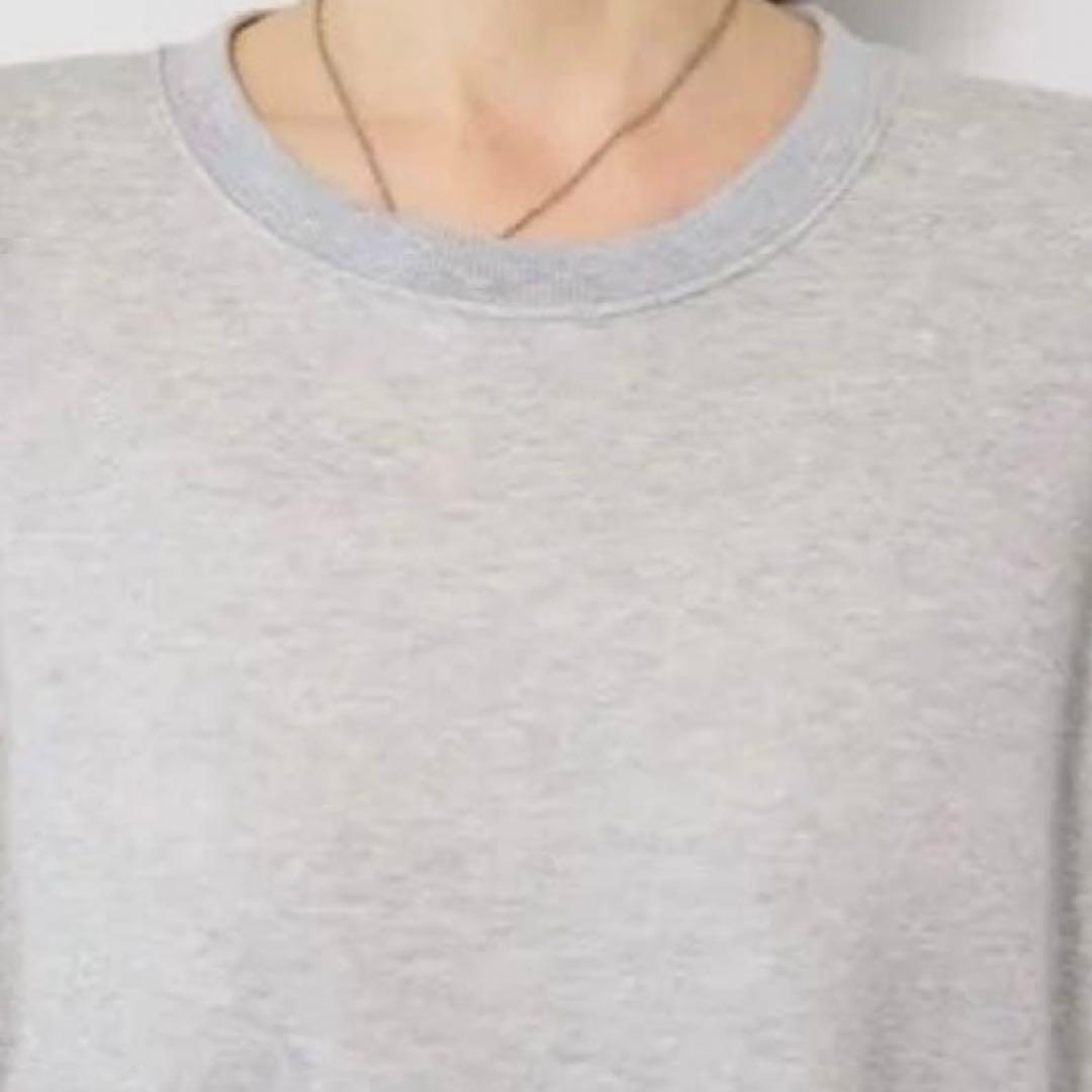 plusOTOHA裏起毛ティアードスウェットワンピース/グレー