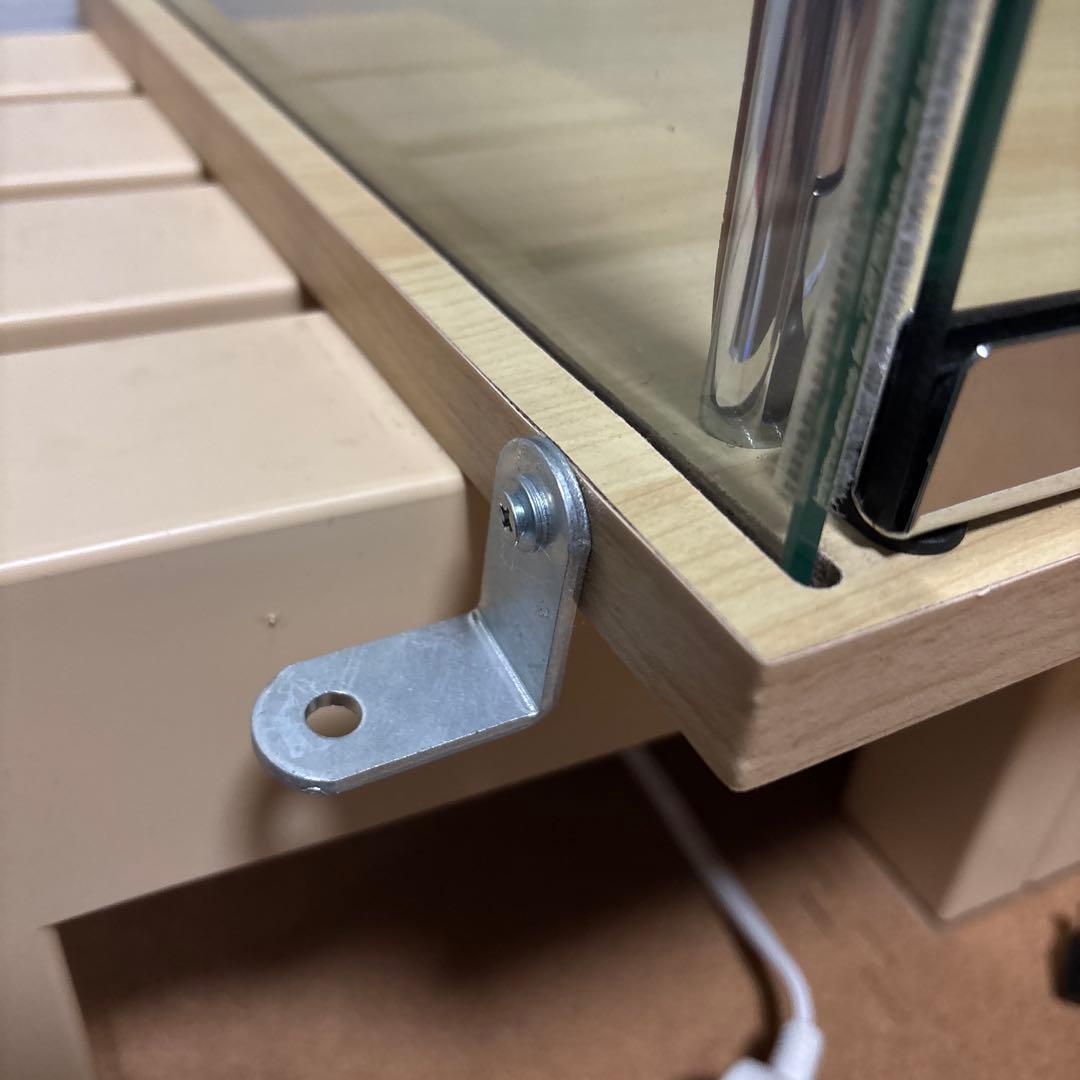 不二貿易 コレクションケース フィギュアケース 4段 背面ミラー