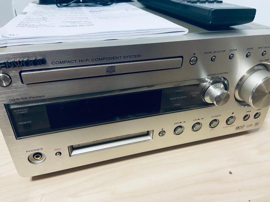 【ジャンク】KENWOOD ミニコンポ R-K700