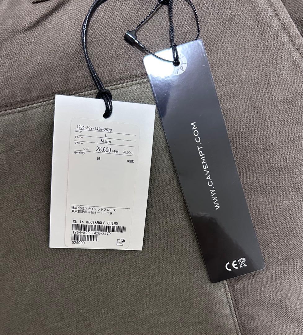 パンツ C.E cavempt RECTANGLE CHINOS BROWN