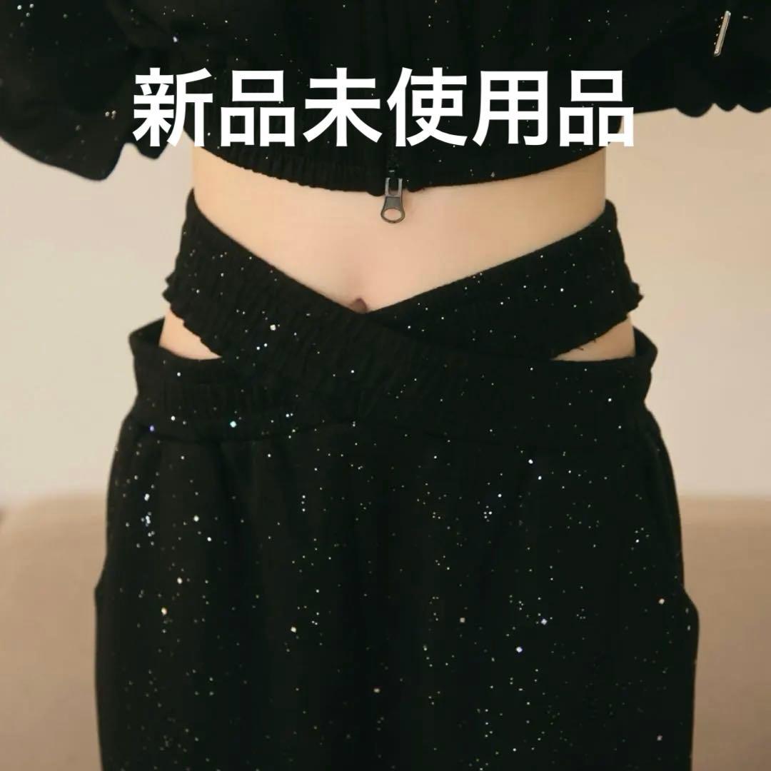 titty&Co. ラメクロススウェットパンツ