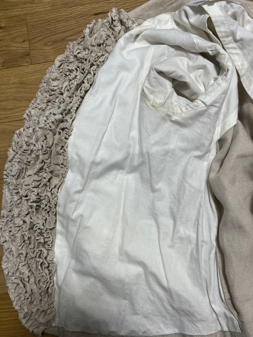 Comme des Garçons フリル　テーラードリネン　ジャケット06SS