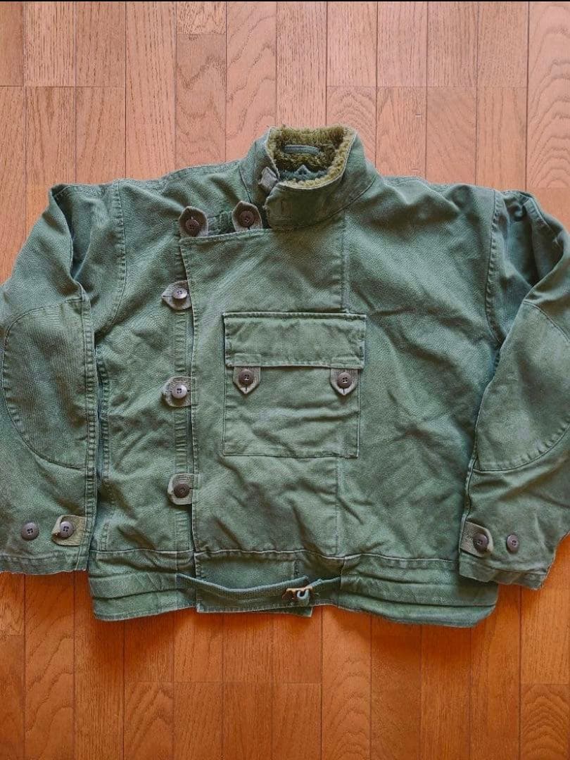 スウェーデン軍　モーターサイクルジャケット　実物　ライナー付き　C56