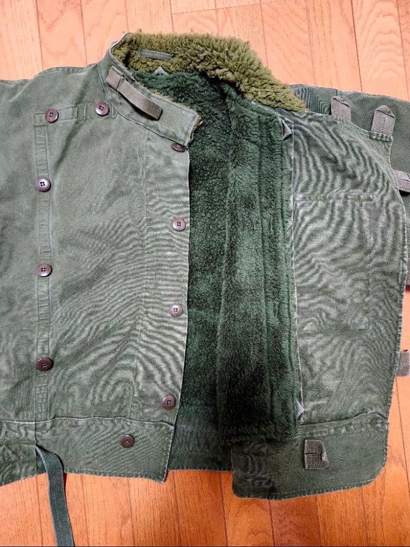 スウェーデン軍　モーターサイクルジャケット　実物　ライナー付き　C56