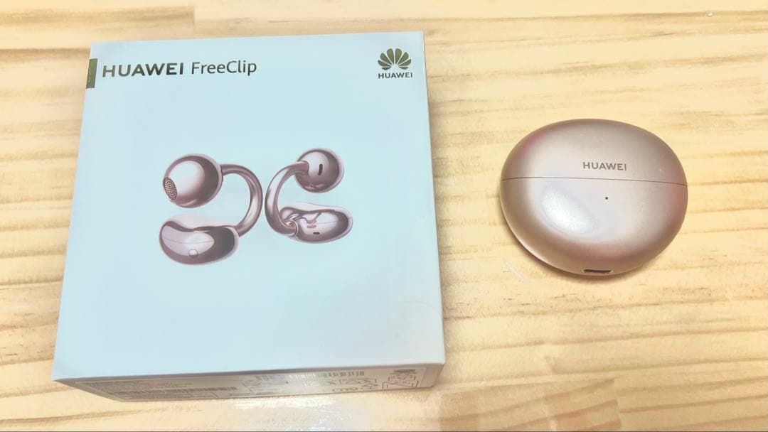 HUAWEI FreeClip ワイヤレスイヤホン ローズゴールド